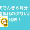 楽天でんき！６月分の請求がきたー！