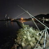 夜の西浦で投げ釣りしたら超ヤバかった。。。　—三度目の正直 or 二度あることは三度ある―　＠防府市西浦漁港