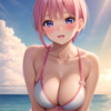 【Stable Diffusion】AnyLoraCleanLinearMix_ClearVAE and LoRA to generate a swimsuit image of Ichika Nakano.