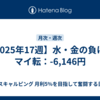 【2025年17週】水・金の負けでマイ転：-6,146円