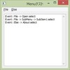 Go言語 - WALKでGUI - Menu