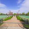 意外とロストしない、舎人公園テニスコートの低いフェンス
