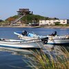 晩夏の蕪嶋神社と鮫漁港