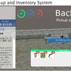 Backpack Pickup and Inventory System　アイテムの入手、使用、組み合わせ、ドロップのインベントリシステム