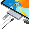 USB C ハブ iPad Pro対応 USB Type-C ハブ タイプC 4K HDMI 出力 PD 充電対応 USB3.0 ハブ 3.5mm ヘッドホンジャック マイクロ Type-c hub 4in1 HDMI 変換 アダプタ Macbook Macbook pro/SAMSUNG/Huawei Mate等対応