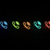 Viber neon icons