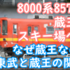 8000系 後期更新車に保存発生！8577Fが蔵王スキー場に！なぜ保存場所が蔵王なのか 東武との関係