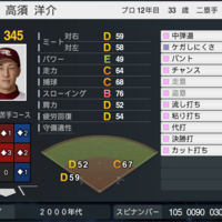 プロスピ2025 高須洋介 (2009年ver) 再現選手 スピナンバー