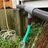 ペットボトルで雨水の集水