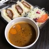 マタリのカツサンドと、みなさまのお墨付きスープカレー