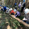 【下市町】奈良女子大学附属小学校5年生 合計63人のさとやま体験