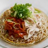 納豆豚キムチ冷やし蕎麦のレシピ