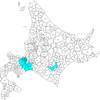高齢化率が低い市町村５つを都道府県別でマップ（2025年）
