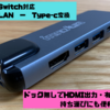 ドックなしでHDMI出力　有線LAN付　持ち運びも便利な Nintendo Switch用のType-C変換アダプタ