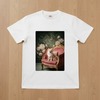 ポメラニアンのロココ調シャビーピンクTシャツができました！