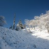 霜月最後のイブネ　一本杉立つ峠道