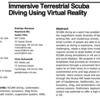 Immersive Terrestrial Scuba Diving Using Virtual Reality