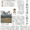 陸自オスプレイ 低空飛行訓練