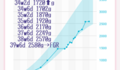 妊娠34週1700g 赤ちゃんは小さめで週に0gくらい体重が増えてるけど 個性 保育士うたのブログ