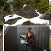まだ少し雪が残ってます。。。