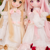 no.56＆57　MDD(S胸)用　ワンピース（いちごみるくウサちゃん＆ばにらウサちゃん）