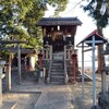薄っすら雪が積もったので実家近くの水除神社に参拝