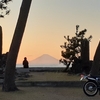 森戸神社から 富士山の夕景