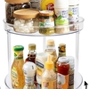 調味料がたくさん入って整理できる 調味料収納トレイ  360回転式 スキンケア用品の整理にも便利