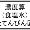 濃度算（食塩水）とてんびん図