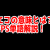 FPSの「エコ」ってどういう意味？意味を解説！【単語解説】