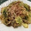 フライパンで焼きそば