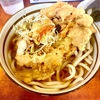 会津（堀切菖蒲園）ゲソ天うどん＋筋子おにぎり