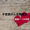 子宮全摘　術後１１か月　定期健診【子宮頸がん】