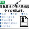 韓国では性犯罪者の住所を公開しています。全身＋顔写真付きで身長体重等の個人情報も調べられます。