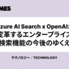 Azure AI Search x OpenAIが変革するエンタープライズ検索機能の今後のゆくえ
