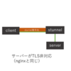  stunnel を使ってTLS通信を肩代わりする