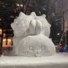 ちいかわの大雪像をいつかさっぽろ雪まつりで！UHBさん、クラウドファンディングOKなのでぜひ検討を！