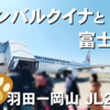 【富士山】ヤンバルクイナと飛ぶ青空のフライト｜羽田ー岡山 JL233