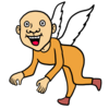 天使のようなかわいい少年のイラスト