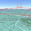 GPSによるグライダーの航跡