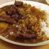 クジラ竜田揚げカレー