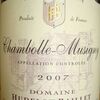 Chambolle Musigny Domaine Hudelot Baillet 2007