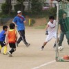 やっぱり、暑い夏は親子サッカーでしょ！（３年生・第１回ミニサッカー大会）