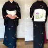 5月5日　端午の節句のお稽古に節句柄の小紋で。
