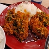まぐろカツとささみカツの合い盛り定食。かつや