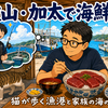 和歌山・加太の先田商店で海鮮ランチ｜猫が歩く漁港と家族の海の思い出