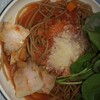 トマトスープのパスタ