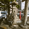 菅原神社の境内にまつられる庚申塔　福岡県北九州市小倉北区古船場町