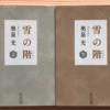 奥泉光「雪の階（きざはし）　上下」（中公文庫）　昭和11年2月の雪の日、日本は階段を踏み越えてしまう。