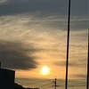 中国山地での夕日です。
